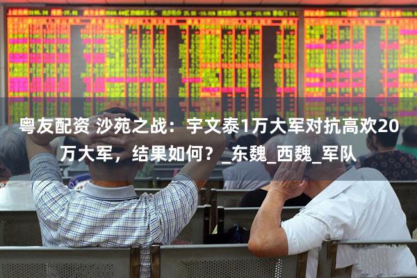 粤友配资 沙苑之战：宇文泰1万大军对抗高欢20万大军，结果如何？_东魏_西魏_军队